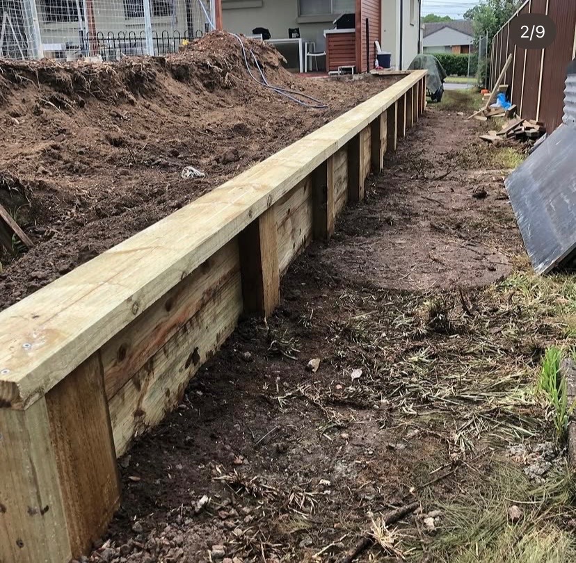 Retaining wall backfill and gravel